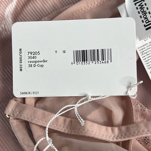 NWT Wolford Esmeralda String Body Rose Powder Pink 8 D-cup M - Picture 13 of 15